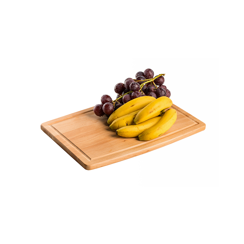 Oblong beech wood fruit plate