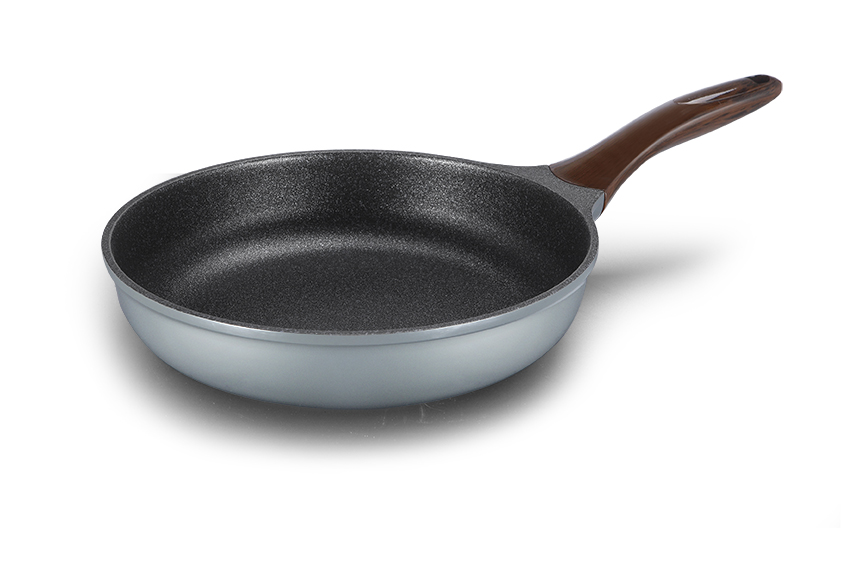 Cast aluminum fry pan deep model