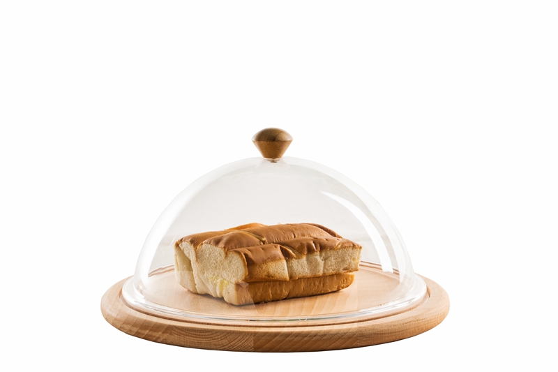 Beech wood bread plate