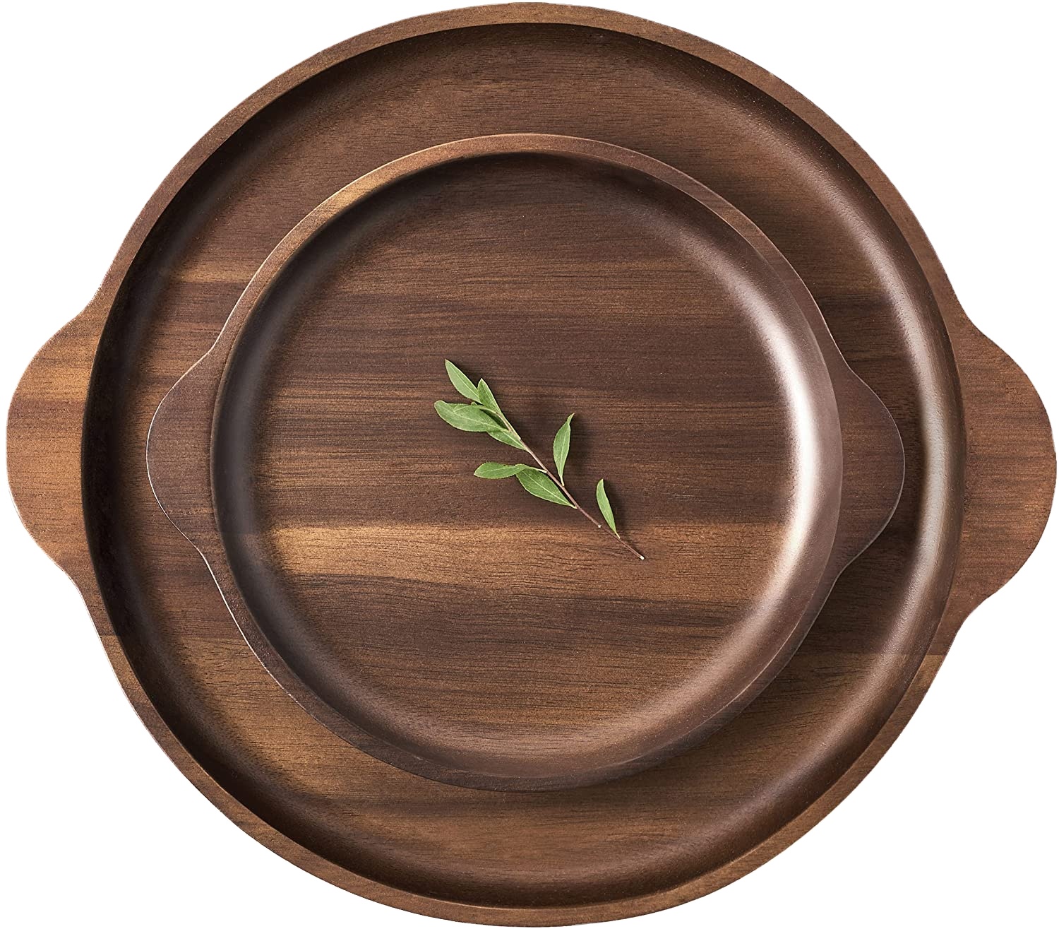 Acacia wood serving trays for food