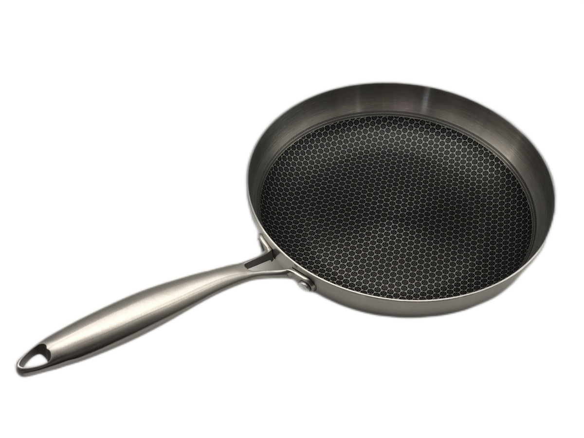 Stainless steel fry pan