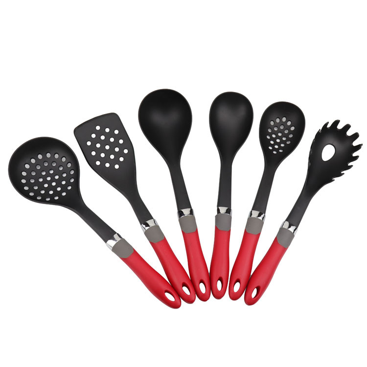 Nylon kitchen utensil set with color handle B