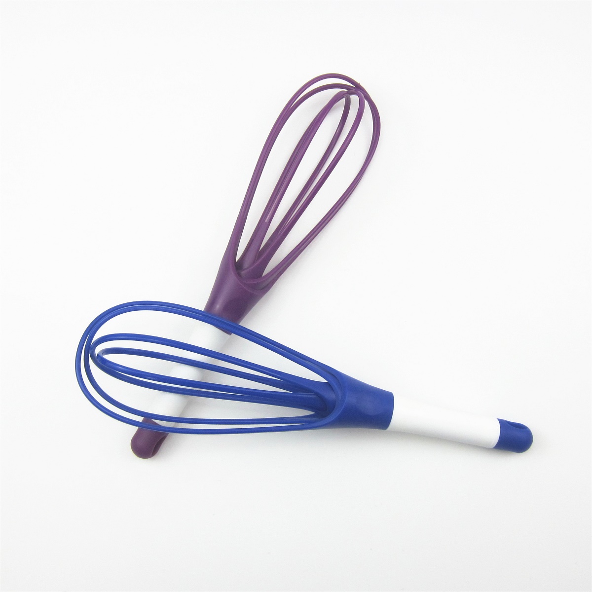 Plastic rotatable egg beater