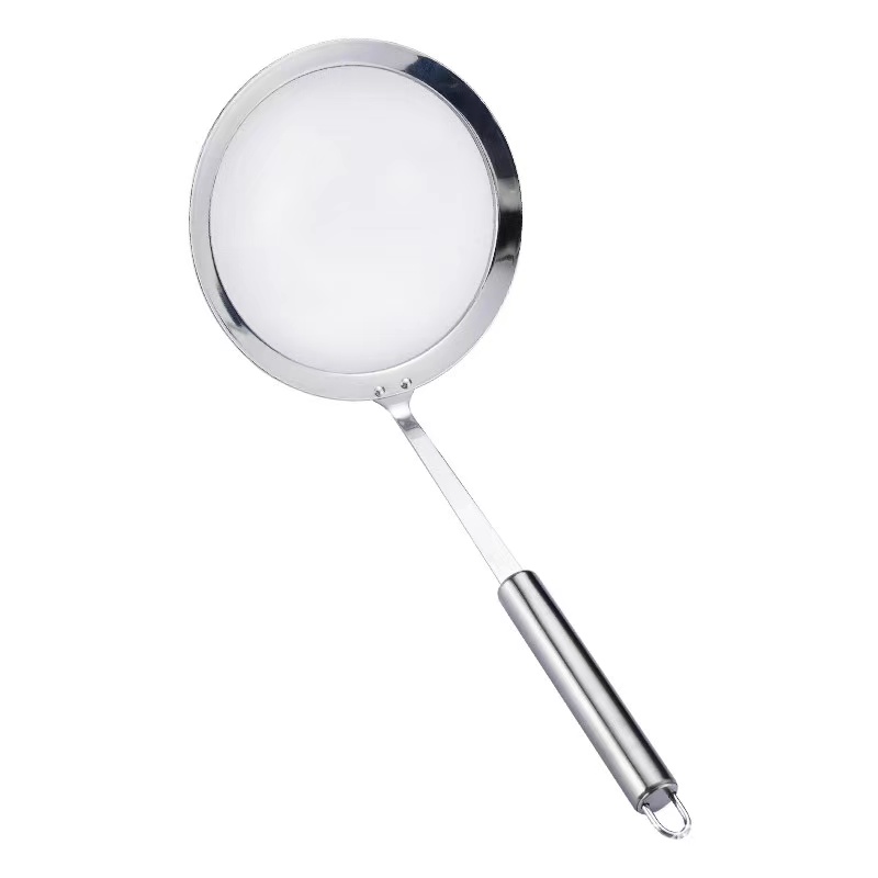 Stainless steel colander with stainless steel handle 