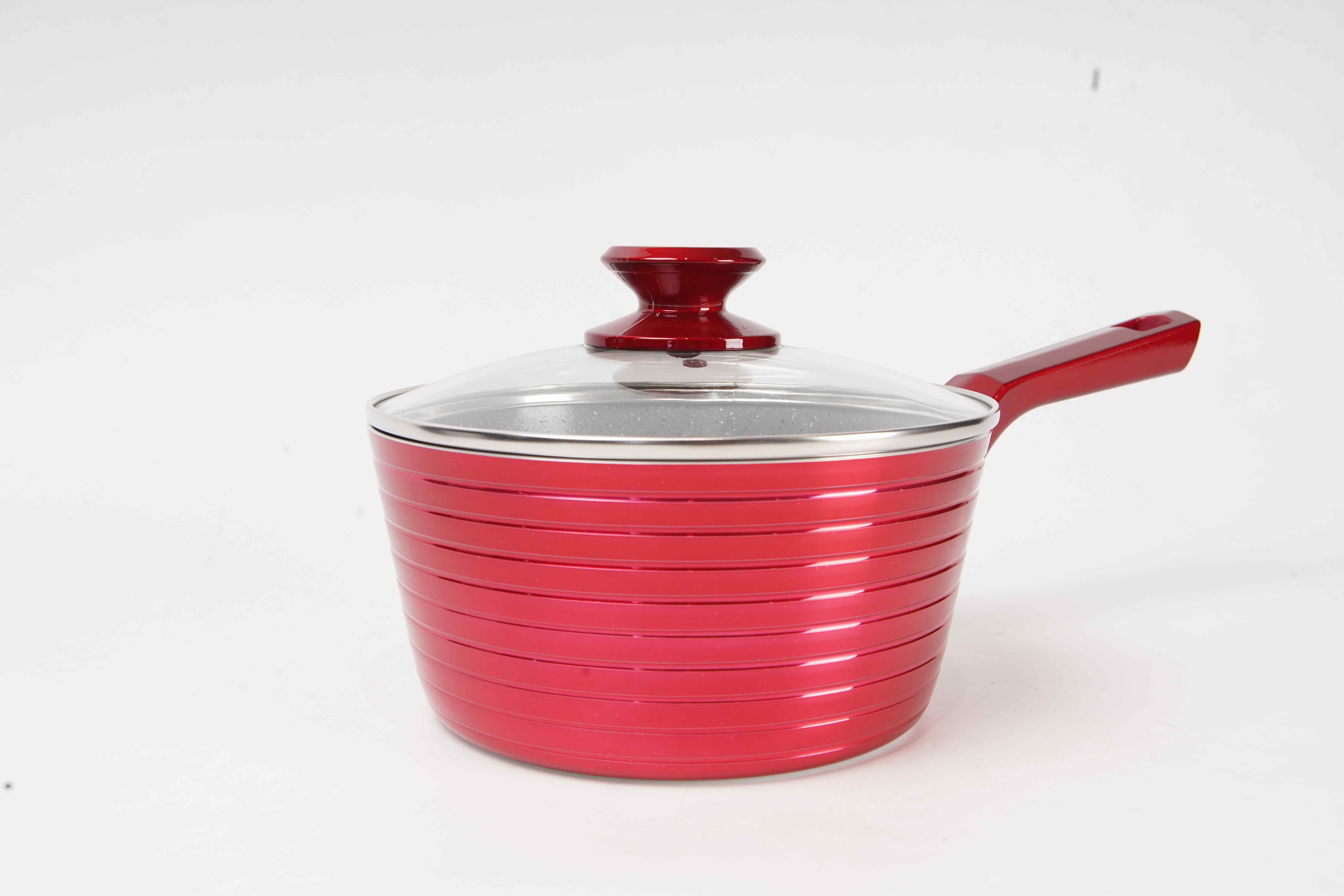 Press Aluminum sauce pan with lid and handle