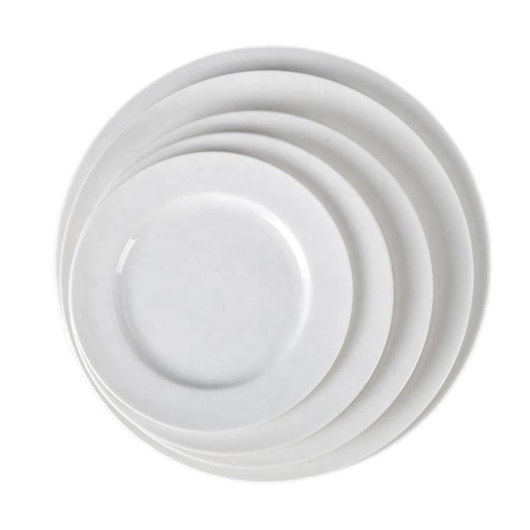 Porcelain white dinner plate