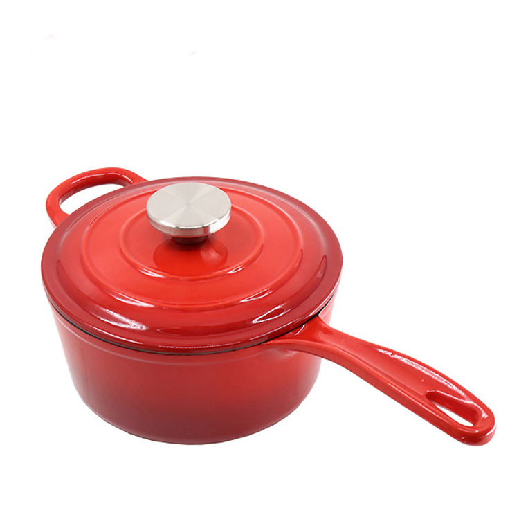 Cast Iron sauce pan with lid 