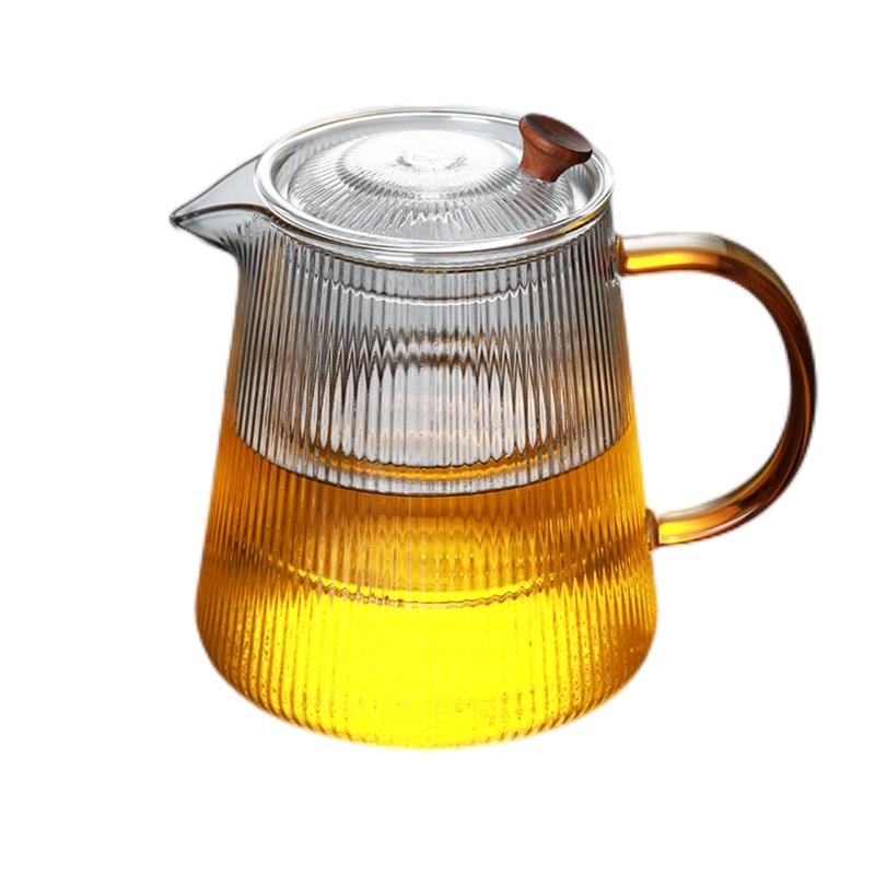 500ml borosilicate glass tea pot with infuser or stainless steel strainer