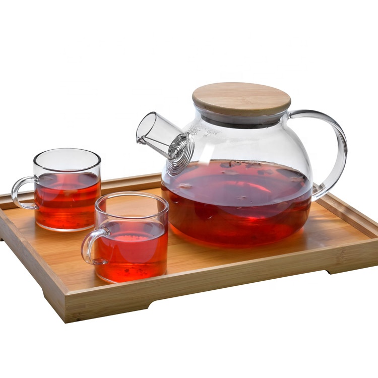 1000ml borosilicate glass tea pot A