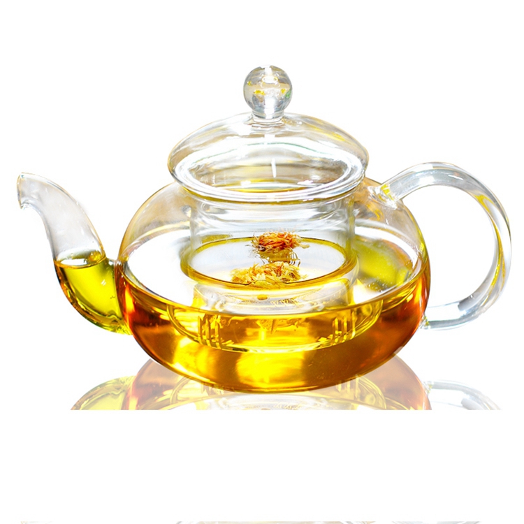 600ml borosilicate glass tea pot with infuser A