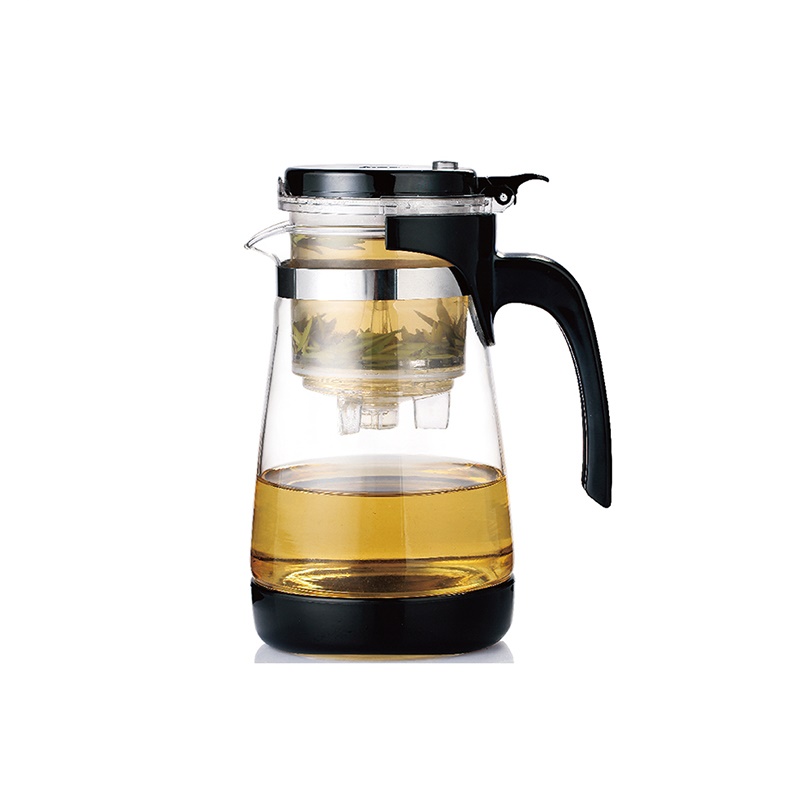 700ml borosilicate glass tea pot with stainless steel tea strainer