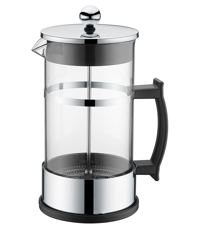 High borosilicate glass french coffee press with stainless steel lid D