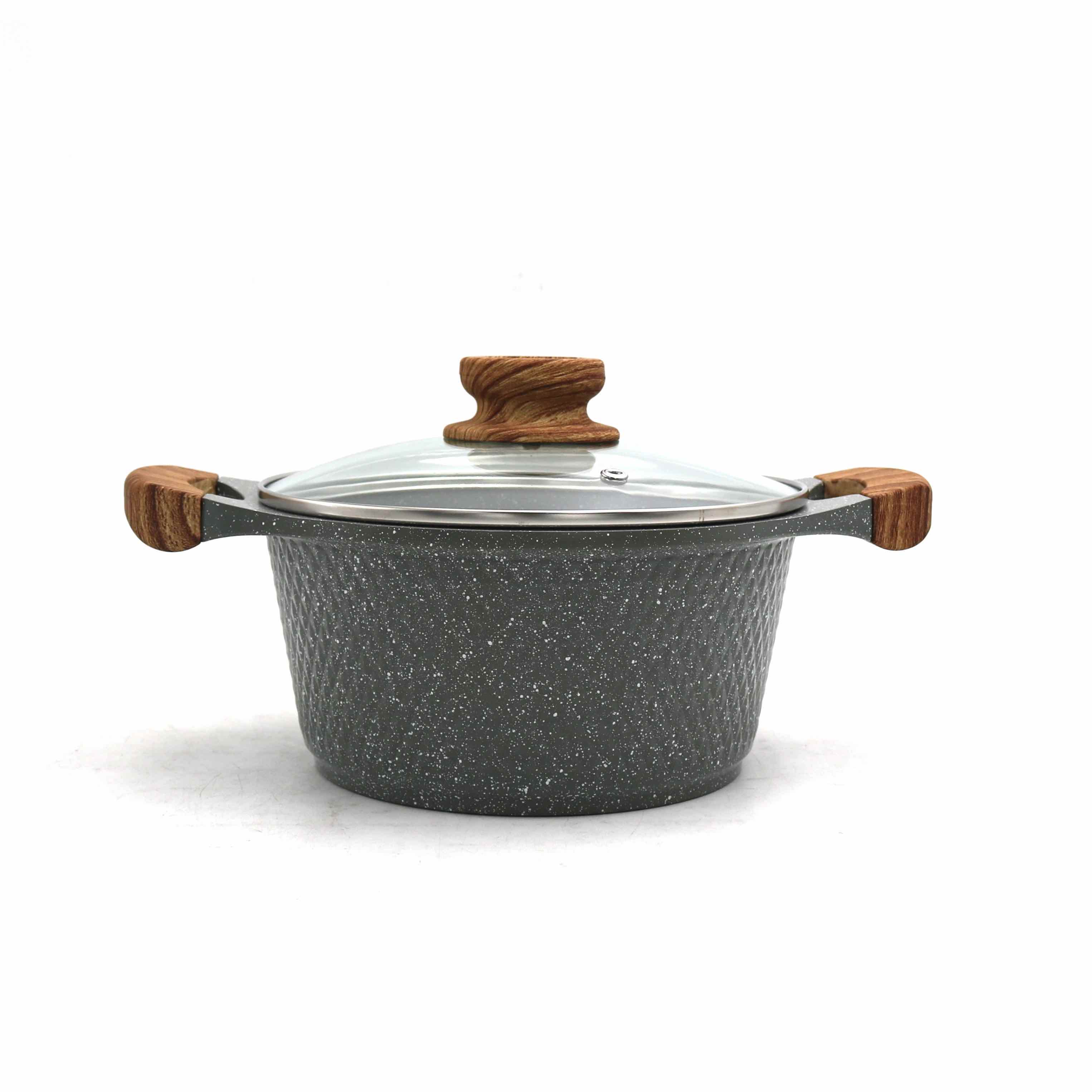 Cast aluminum sauce pot with lid JW model