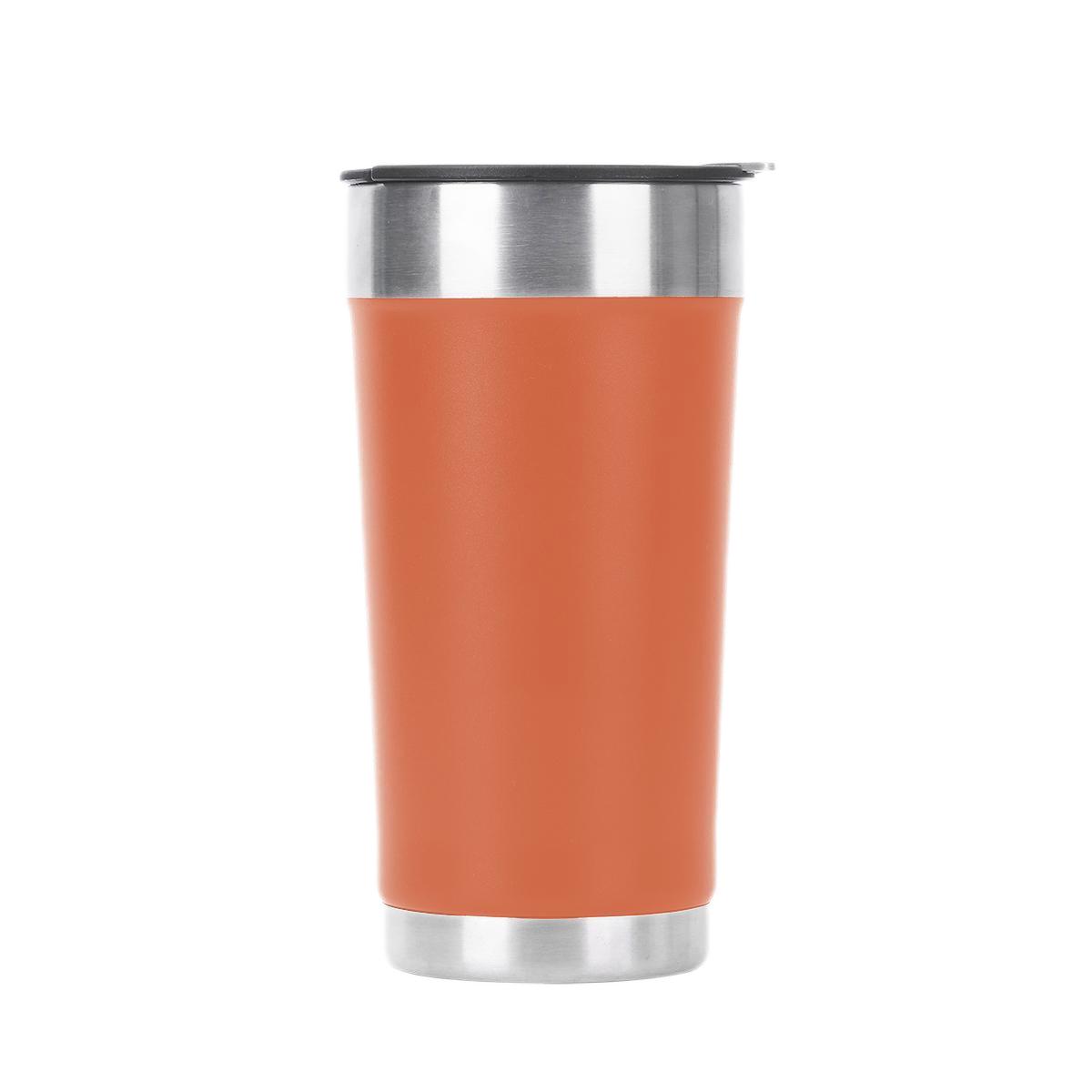 600ml Stainless steel double wall coffee tumbler with lid