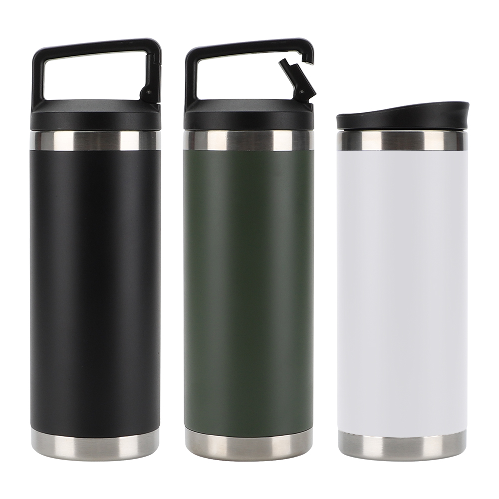 750ml Stainless steel double wall coffee tumbler with lid