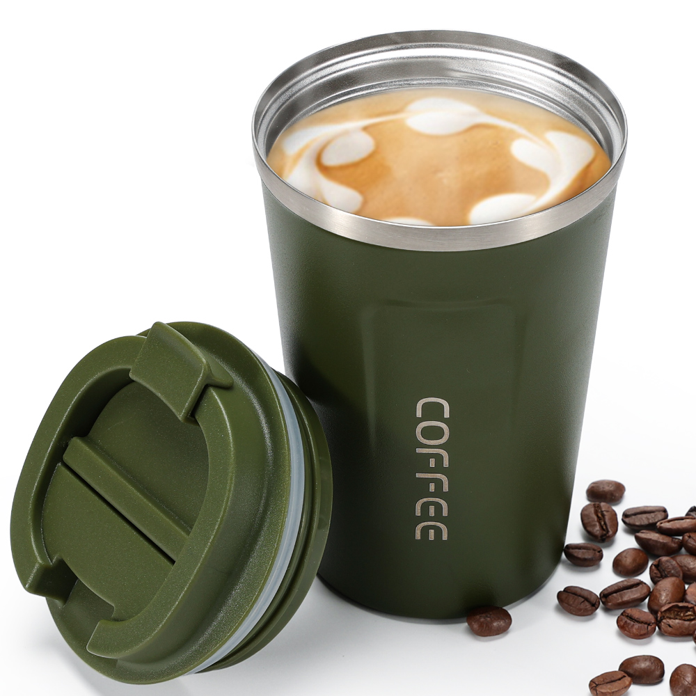 500ml Stainless steel double wall coffee tumbler with lid B