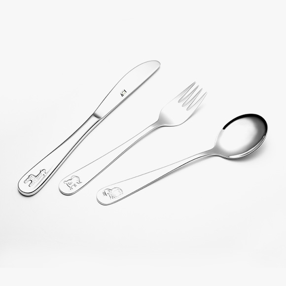 Stainless steel cutlery set for children C