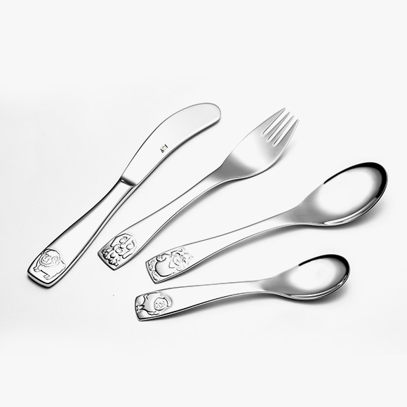 Stainless steel cutlery set for children B