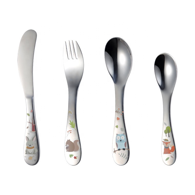 Stainless steel cutlery set for children D