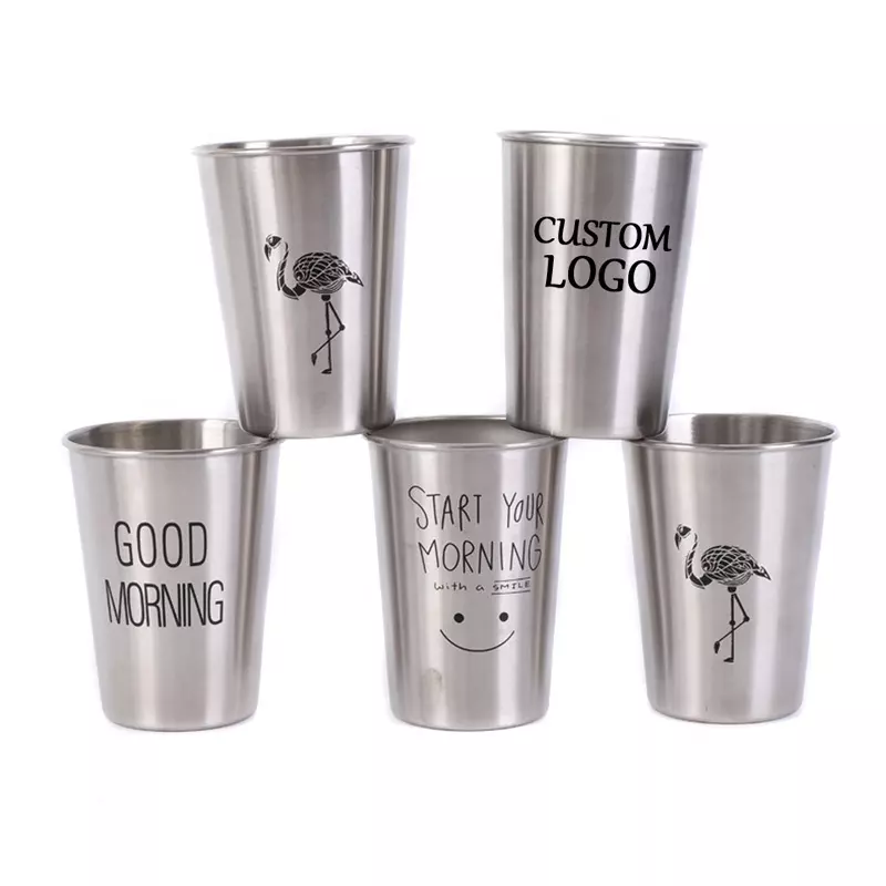 500ml Stainless steel single wall mini wine or beer cup