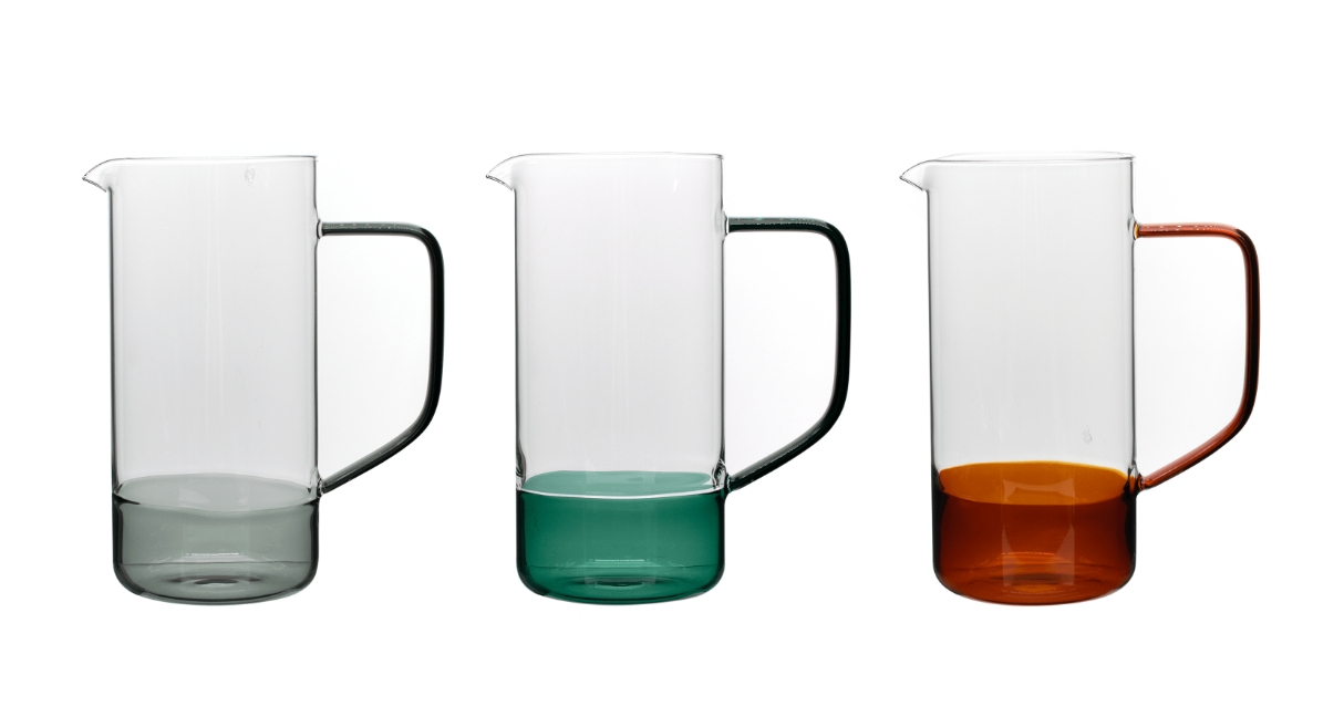 high borosilicate glass single wall cup with handle